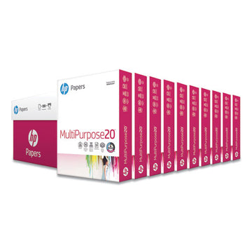 HP Papers Multipurpose20 Paper, 96 Bright, 20lb, 8.5 X 11, White, 500 Sheets-ream, 10 Reams-carton freeshipping - TVN Wholesale